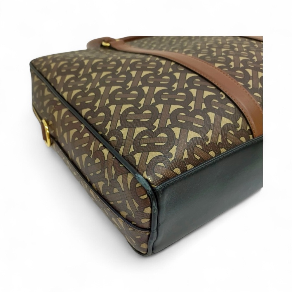 Burberry TB Monogram Laptop Business Briefcase Bag - Picture 5 of 8